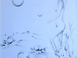 Elégance (crayon sur Bristol) 